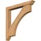 Ekena Millwork Westlake Traditional Smooth Bracket w/ Offset Brace, Western Red Cedar, 5 1/2"W x 40"D x 40"H BKT0604X40X40WTL01SWR - alternate 1